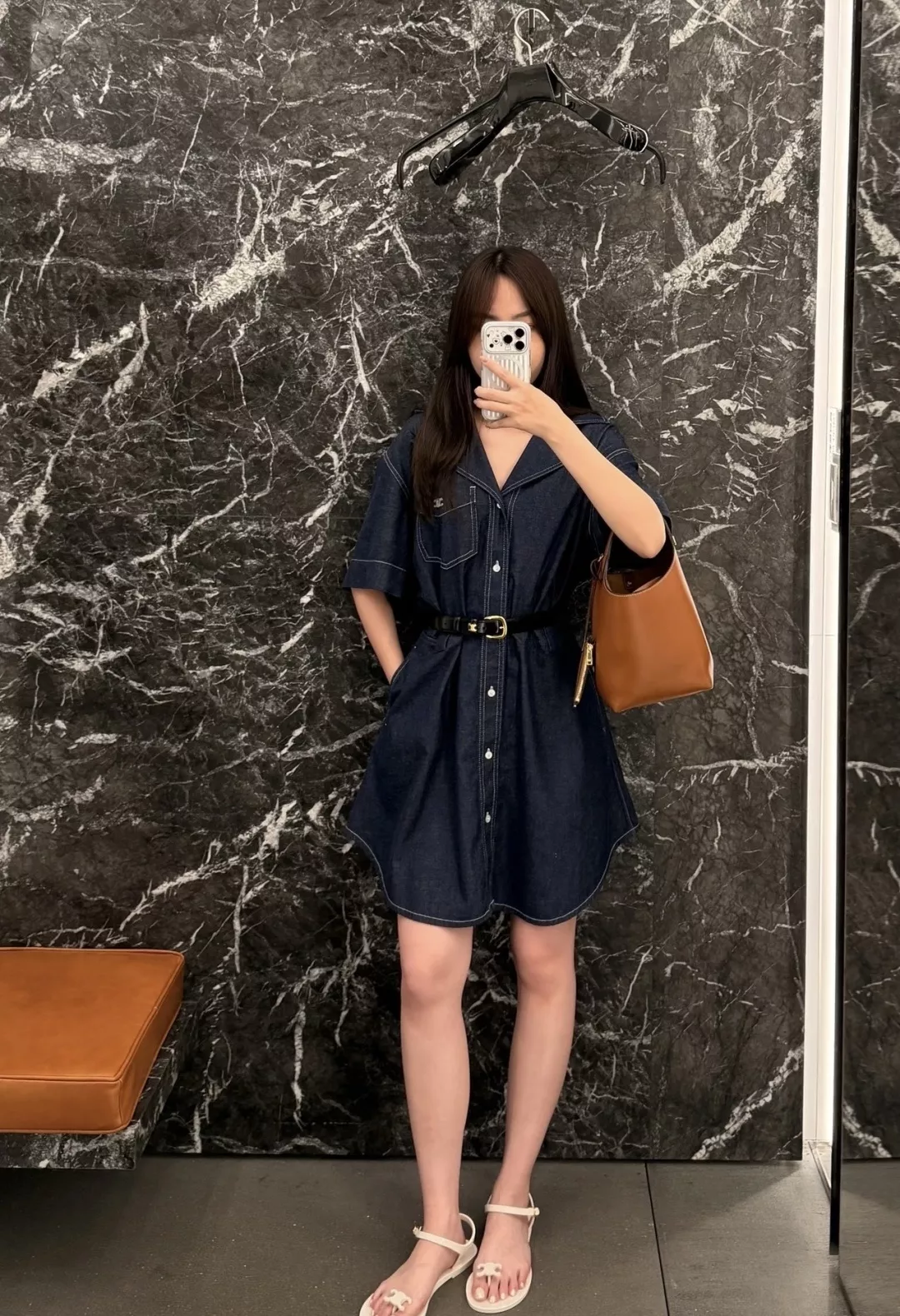 셀린느 데님 셔츠 원피스 상세 이미지 16
