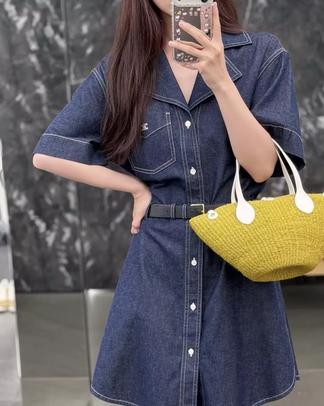 셀린느 데님 셔츠 원피스 상세 이미지 14