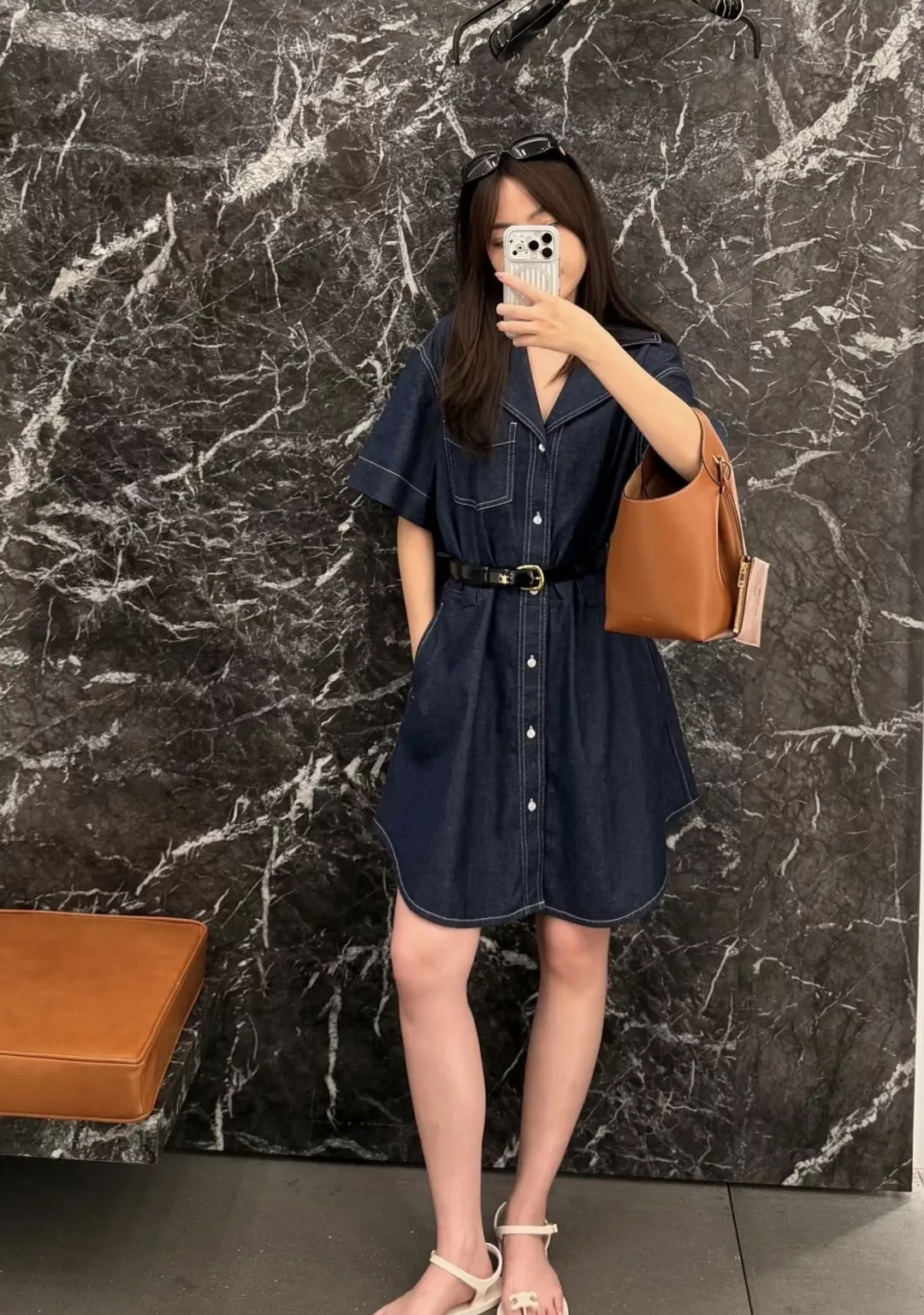 셀린느 데님 셔츠 원피스 상세 이미지 17
