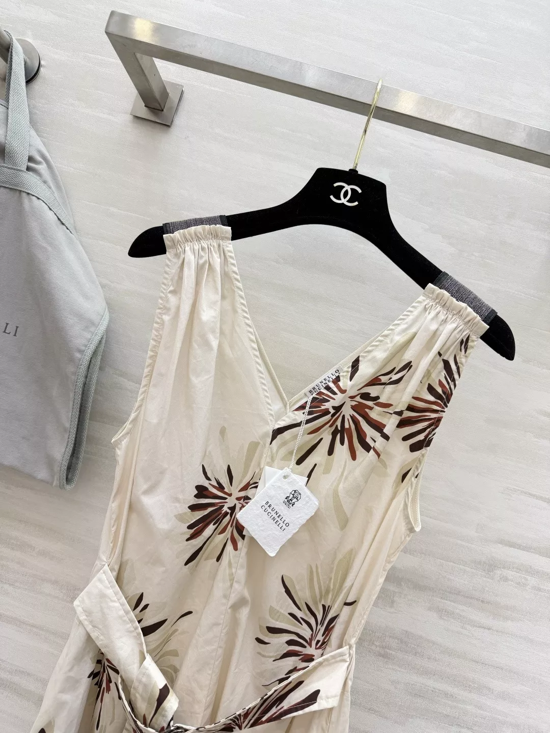 브루넬로쿠치넬리 브이넥 민소매 롱 원피스 상세 이미지 3