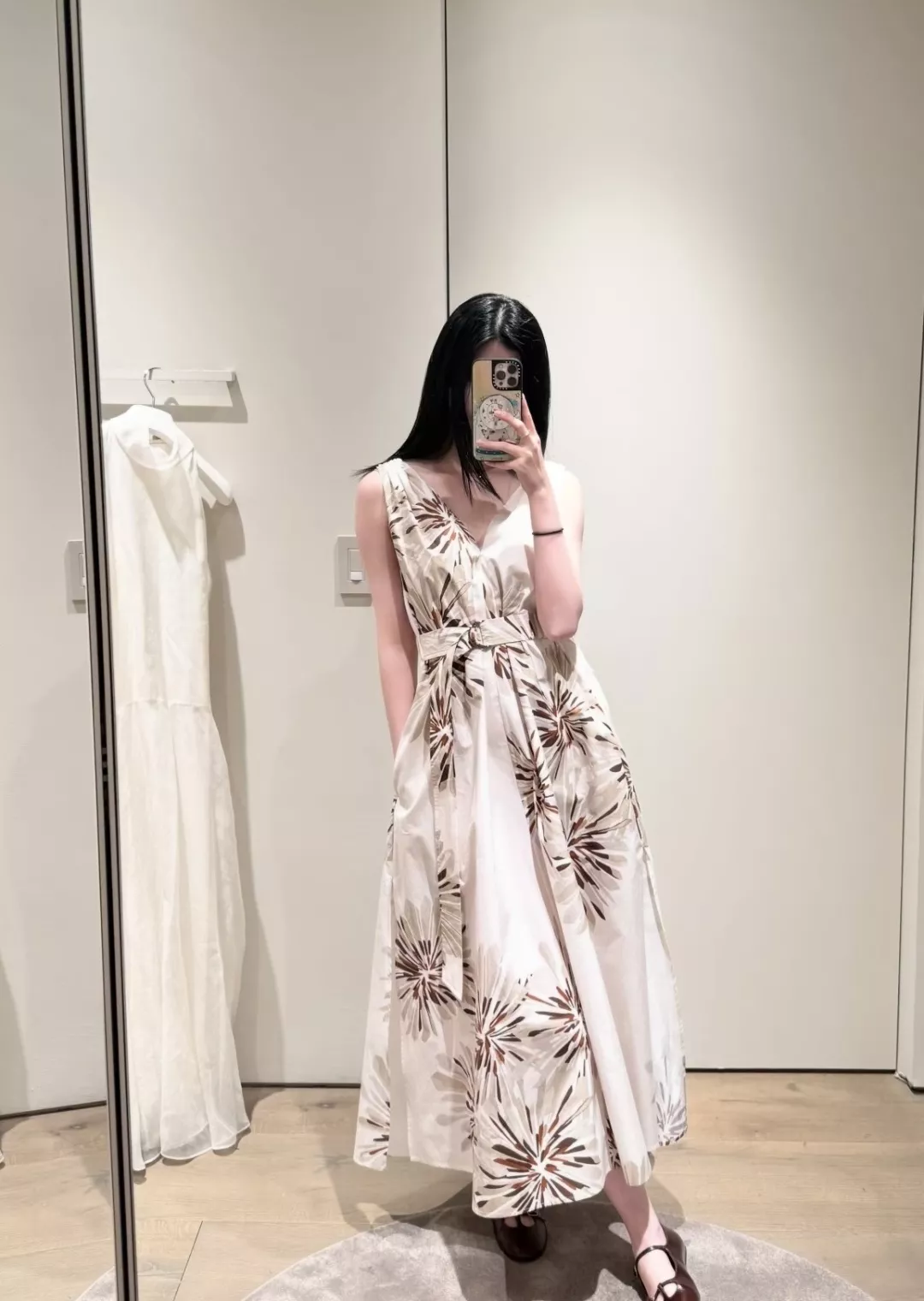 브루넬로쿠치넬리 브이넥 민소매 롱 원피스 상세 이미지 11