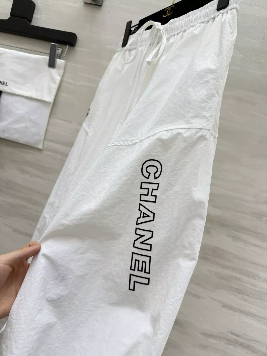 샤넬 레터링 프린트 벌룬 롱 스커트 상세 이미지 7