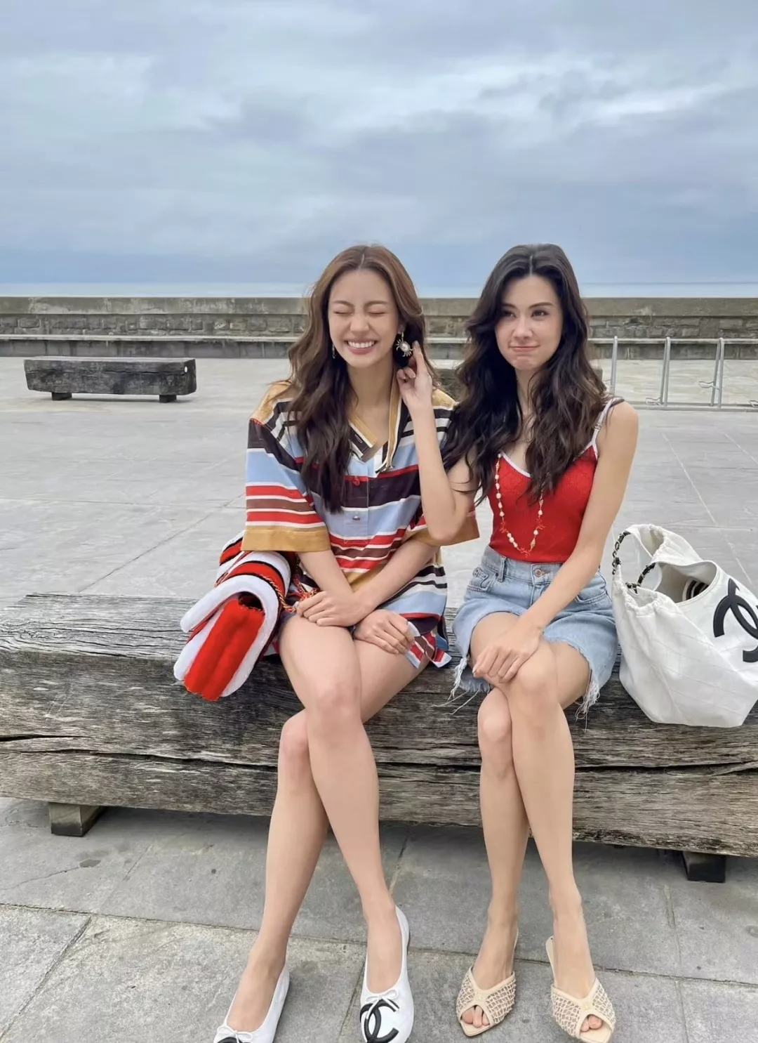 샤넬 컬러 스트라이프 반소매 셔츠 상세 이미지 14