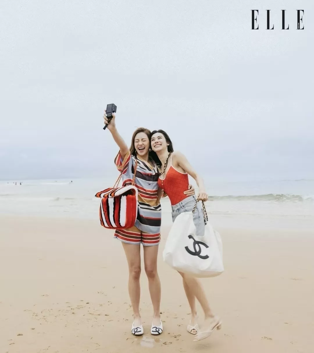샤넬 컬러 스트라이프 반소매 셔츠 상세 이미지 18