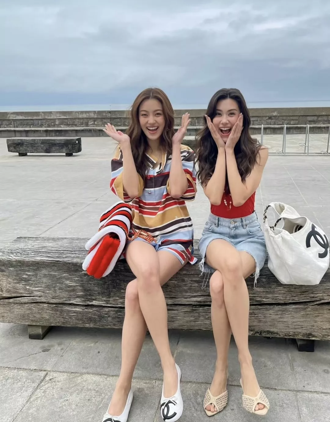 샤넬 컬러 스트라이프 반소매 셔츠 상세 이미지 15