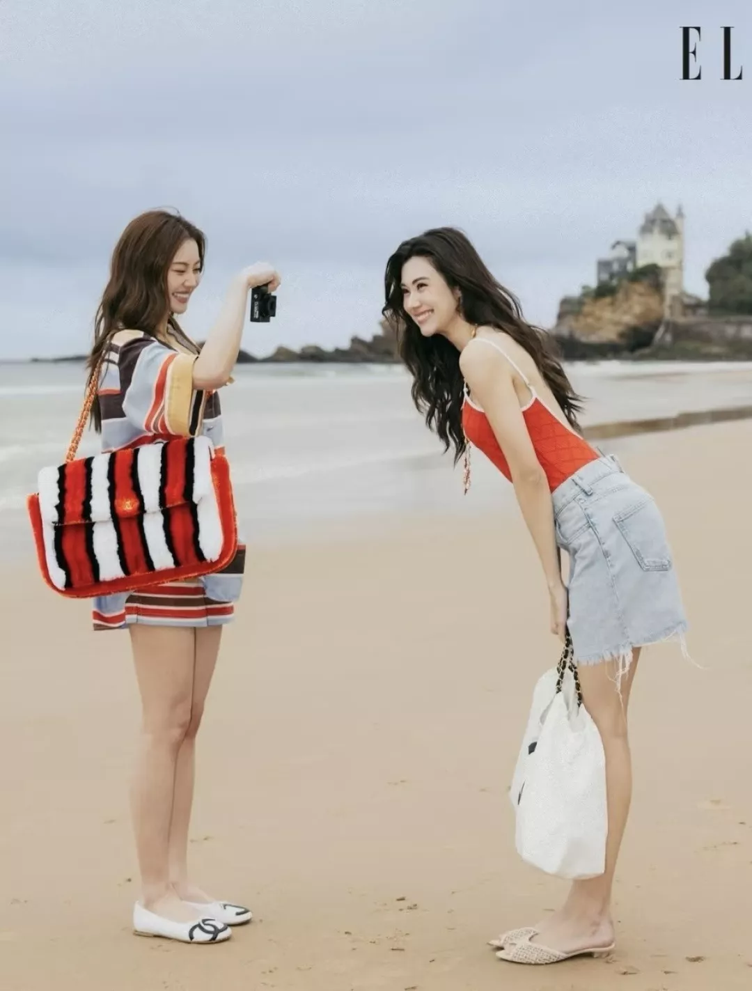 샤넬 컬러 스트라이프 반소매 셔츠 상세 이미지 19