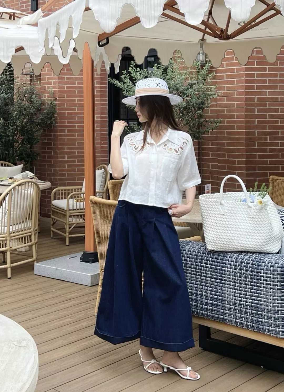 로에베 와이드 레그 데님 팬츠 상세 이미지 18