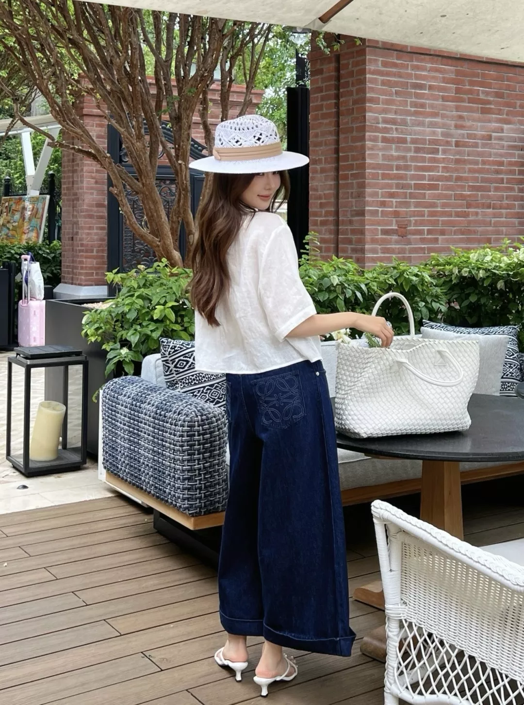 로에베 와이드 레그 데님 팬츠 상세 이미지 20