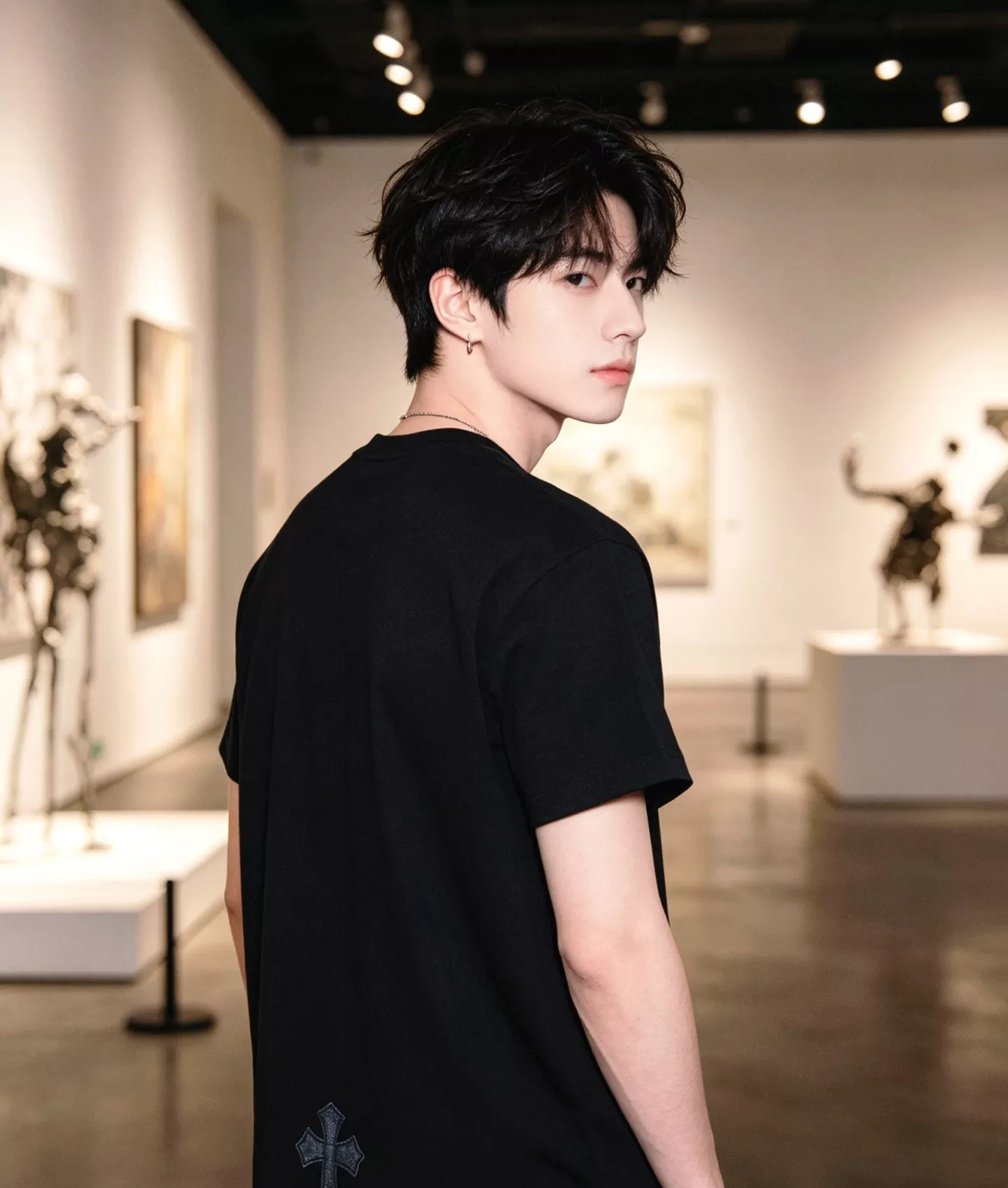 크롬하츠 포켓 배색 십자가 라운드넥 반소매 티셔츠 상세 이미지 16