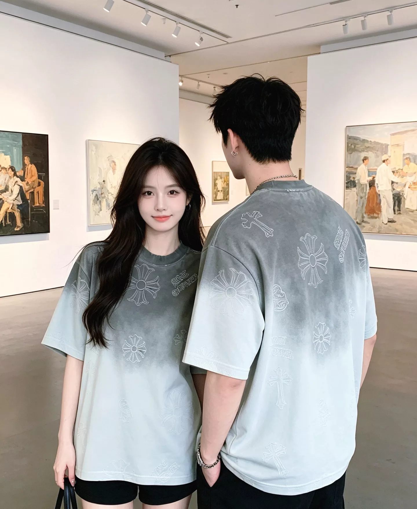 크롬하츠 로고 레이저 워싱 라운드넥 반소매 티셔츠 상세 이미지 19
