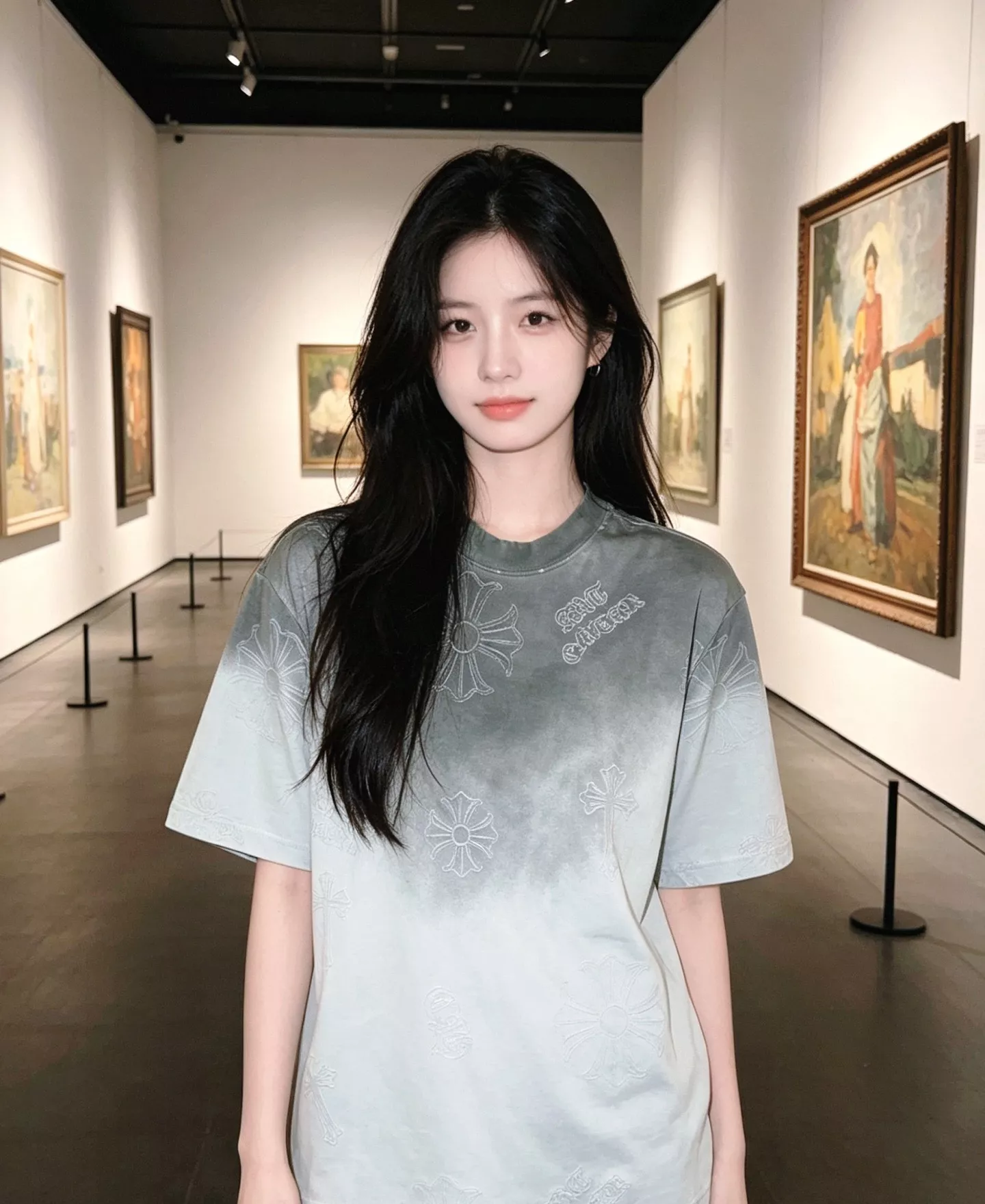 크롬하츠 로고 레이저 워싱 라운드넥 반소매 티셔츠 상세 이미지 11