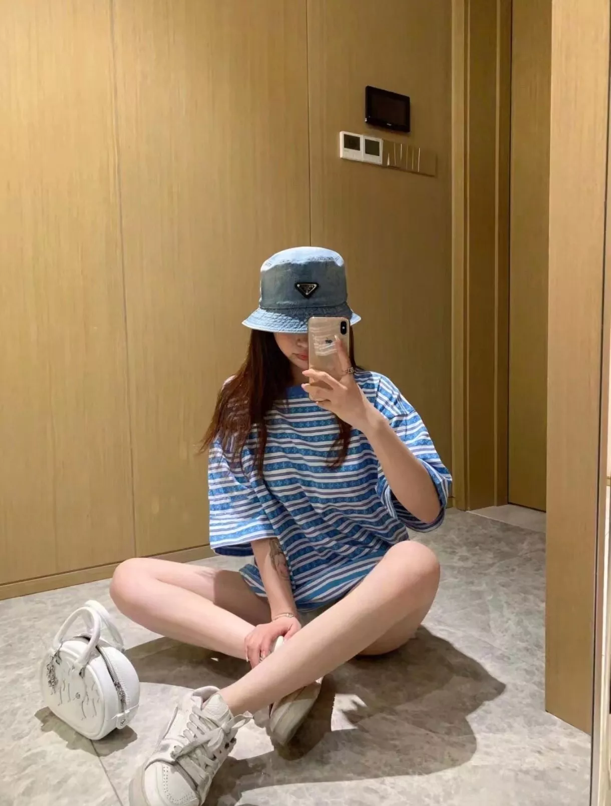 크롬하츠 크로스 패턴 스트라이프 반소매 티셔츠 상세 이미지 17