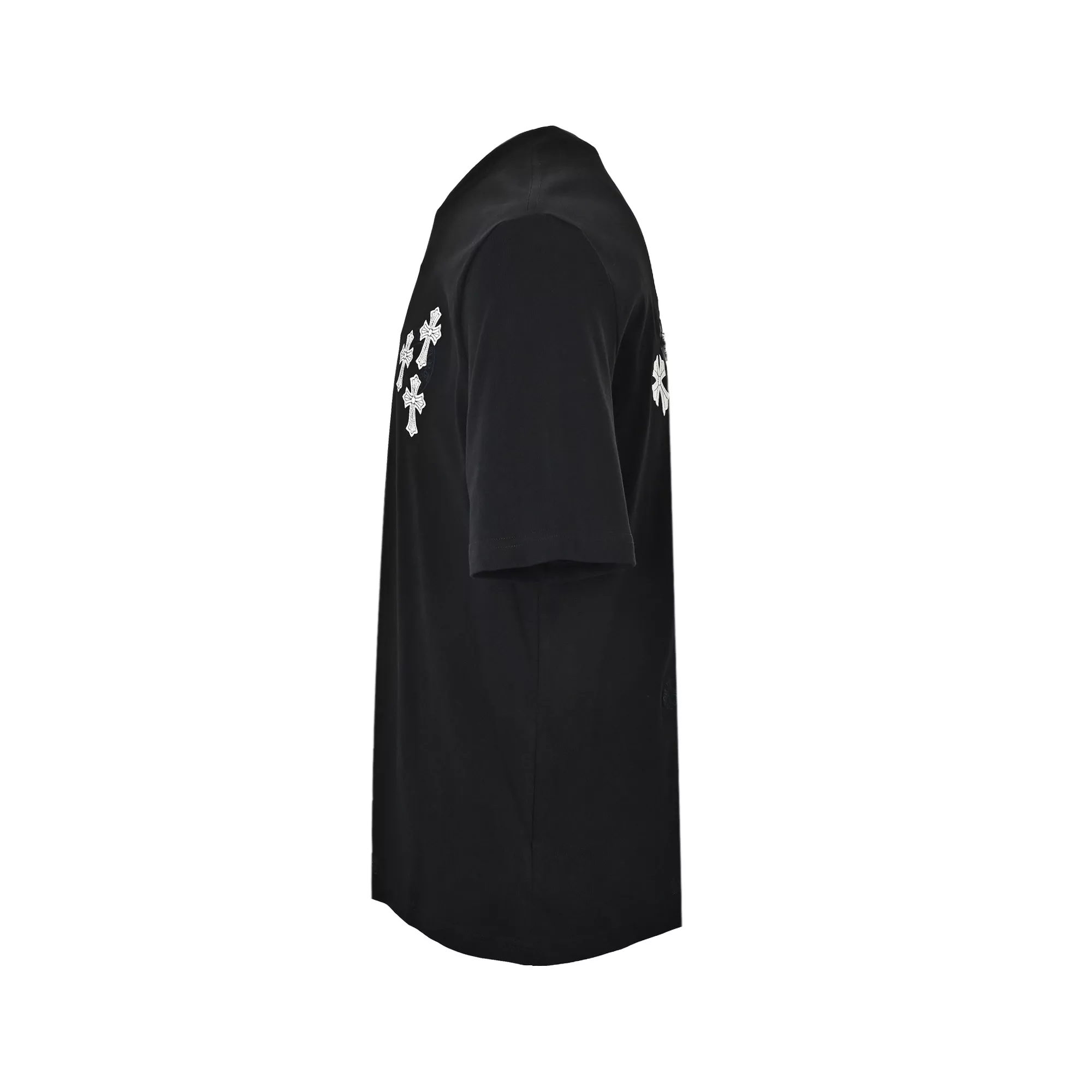 크롬하츠 십자가 자수 반소매 티셔츠 상세 이미지 2
