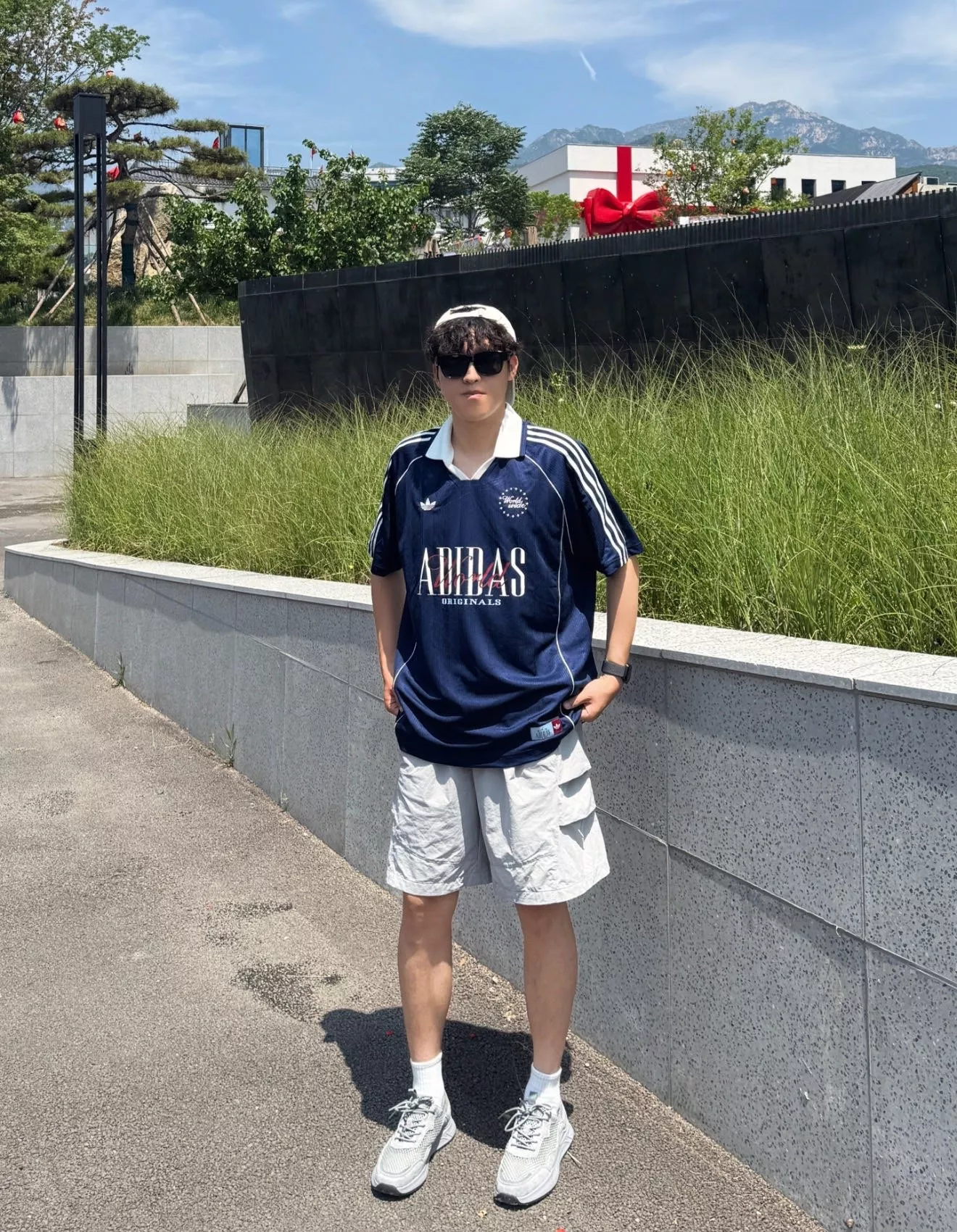 아디다스 삼선 스트라이프 레트로 반소매 카라 티셔츠 상세 이미지 11