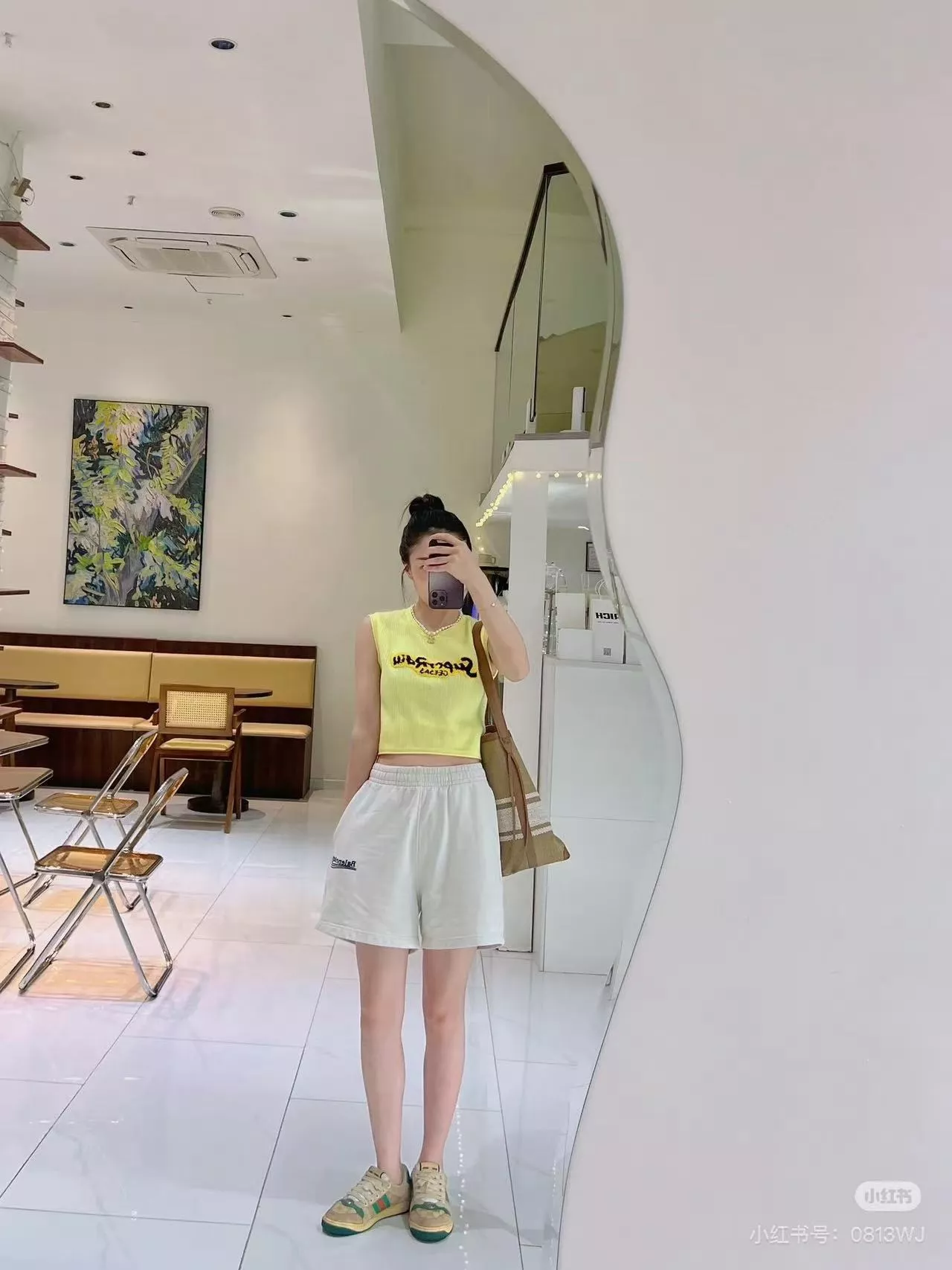 발렌시아가 클래식 콜라 자수 반바지 상세 이미지 15
