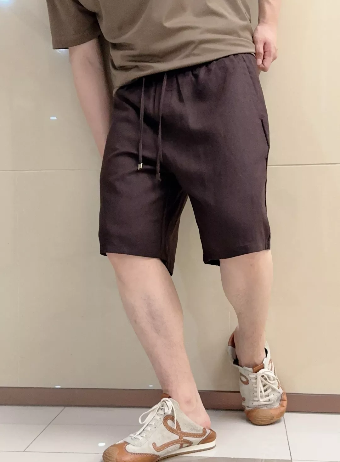 제냐 천사 린넨 혼방 드로스트링 하프 팬츠 상세 이미지 22