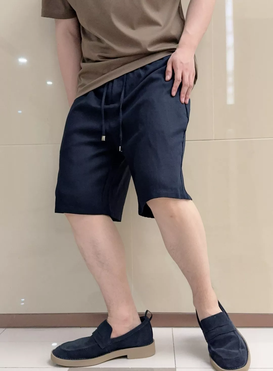 제냐 천사 린넨 혼방 드로스트링 하프 팬츠 상세 이미지 26