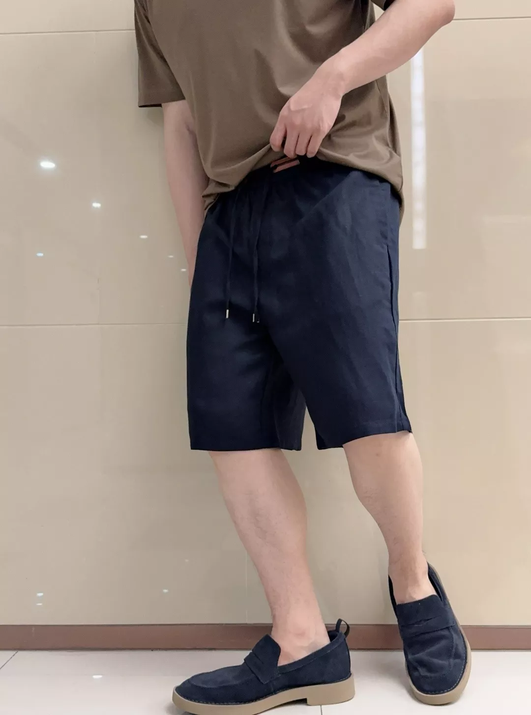 제냐 천사 린넨 혼방 드로스트링 하프 팬츠 상세 이미지 25