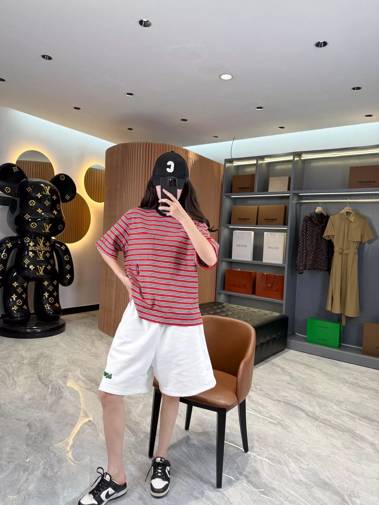 샤넬 코코 비치 스트라이프 반소매 티셔츠 상세 이미지 36