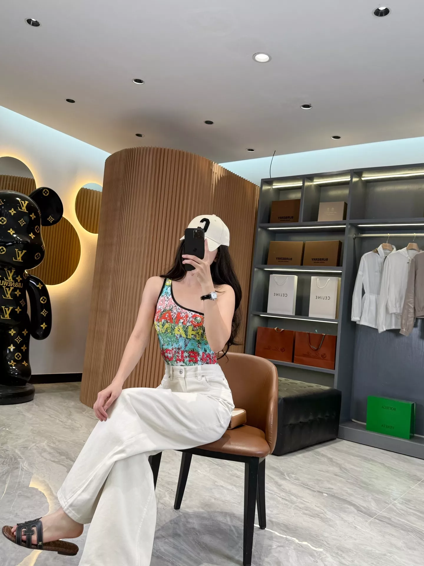 브루넬로쿠치넬리 미색 코튼 트윌 와이드 레그 파이브포켓 팬츠 상세 이미지 37