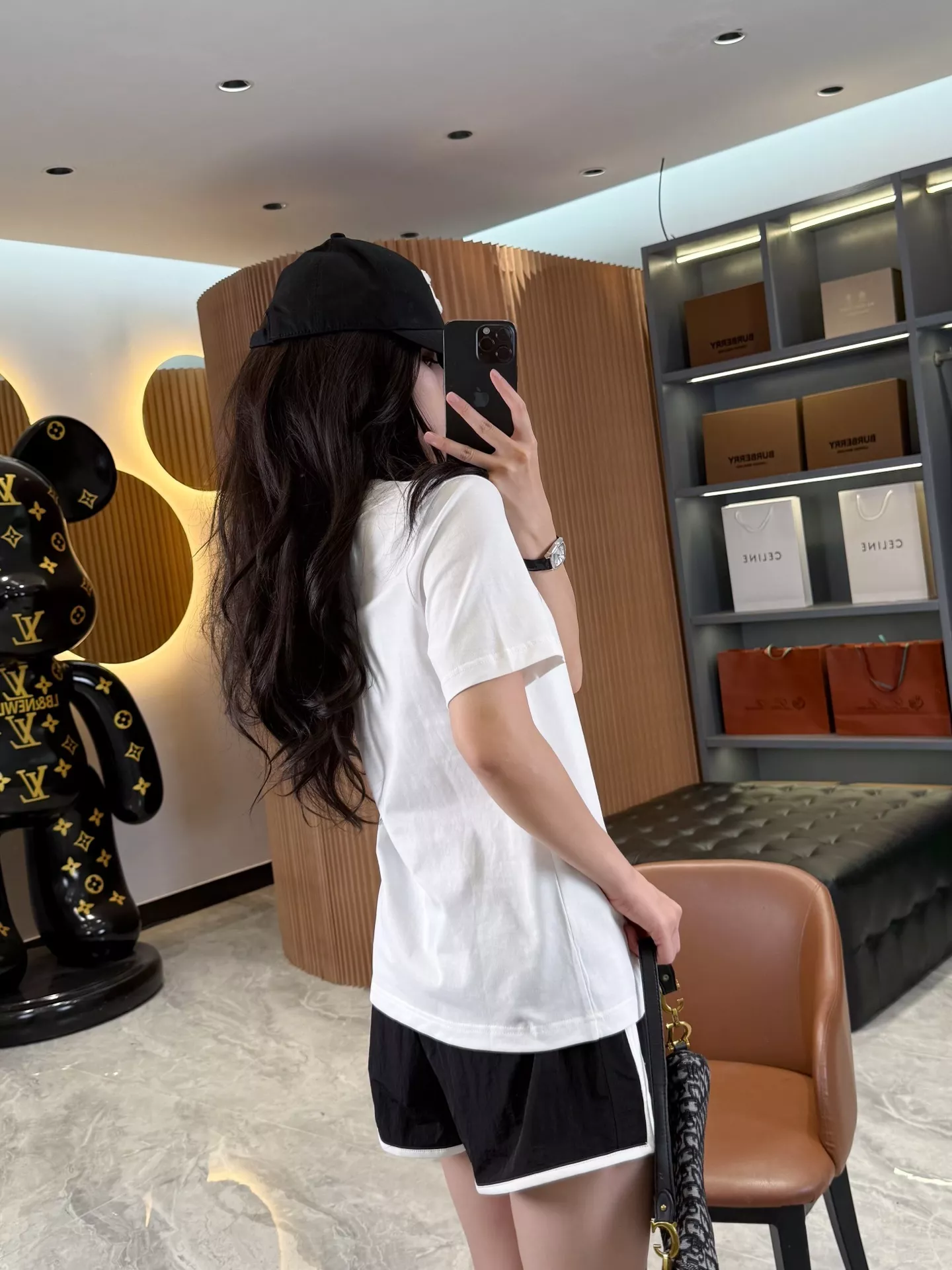 버버리 기사 문장 자수 체크 반소매 티셔츠 상세 이미지 78