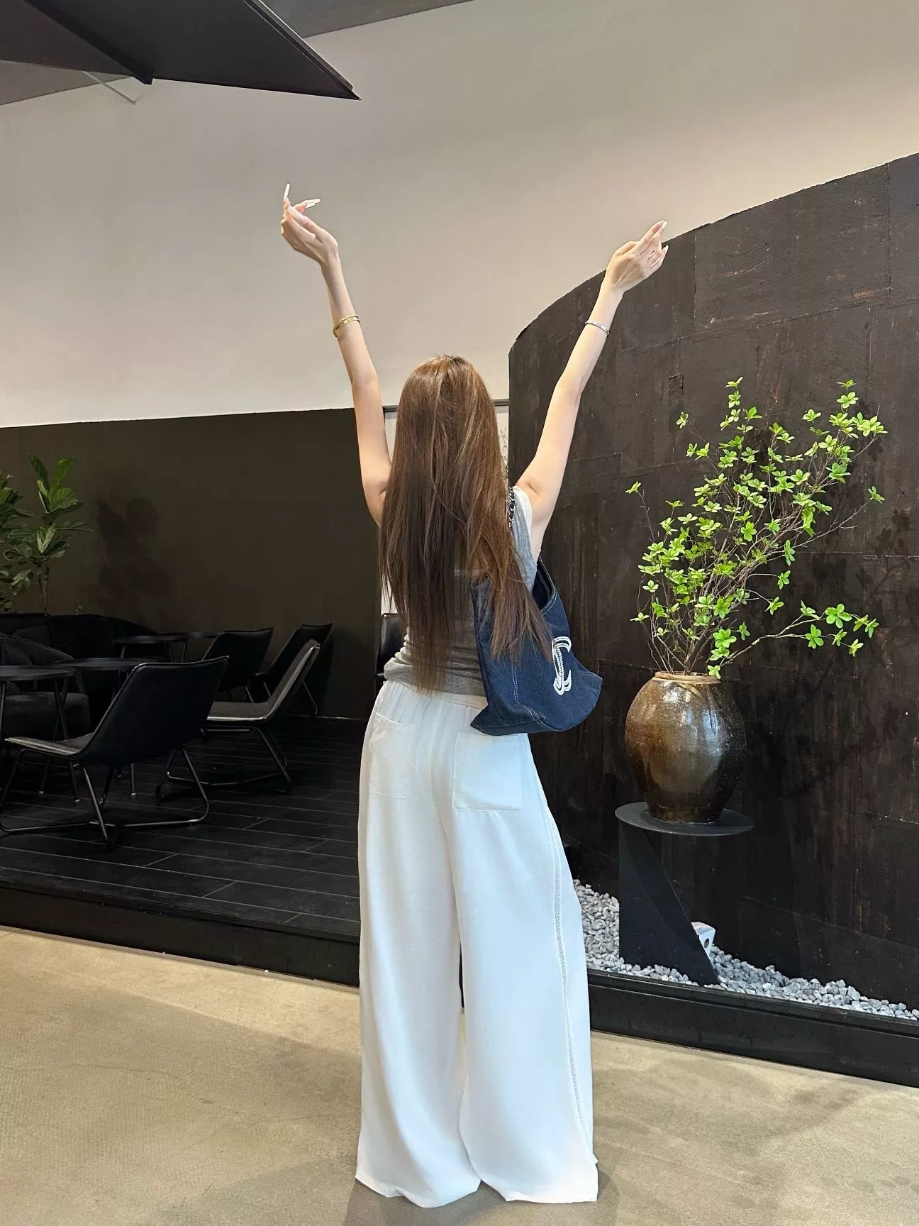 셀린느 여성 와이드 밴딩 팬츠 상세 이미지 18