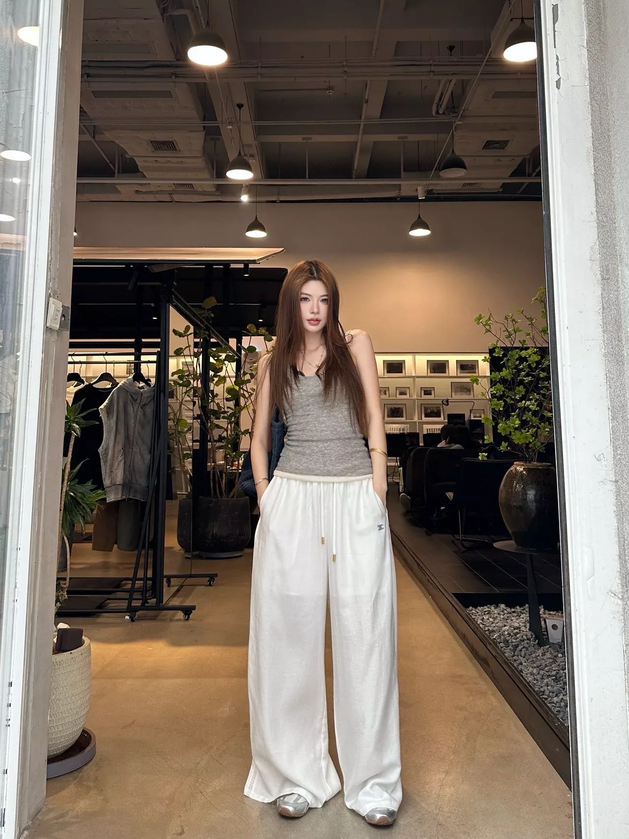 셀린느 여성 와이드 밴딩 팬츠 상세 이미지 12