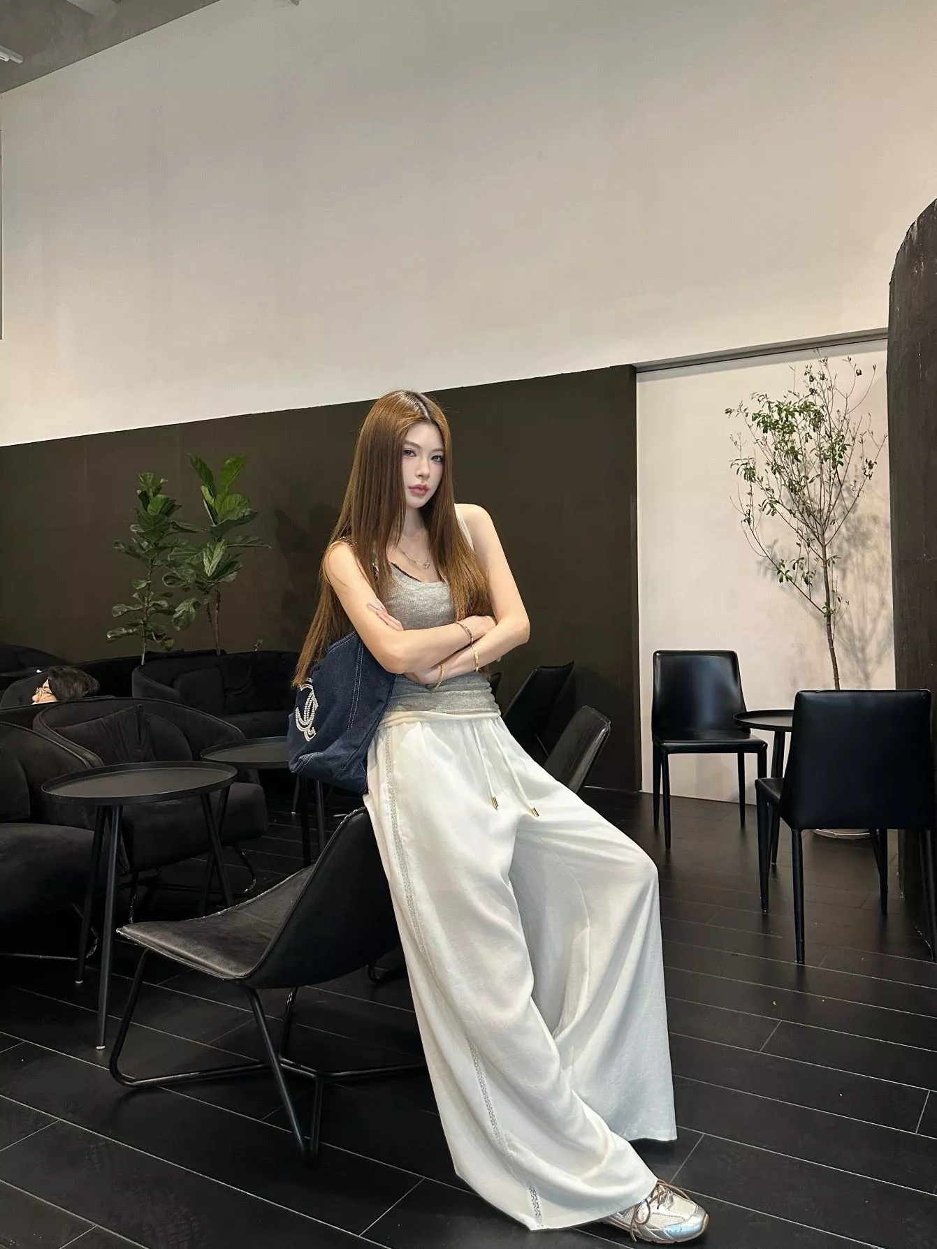 셀린느 여성 와이드 밴딩 팬츠 상세 이미지 14