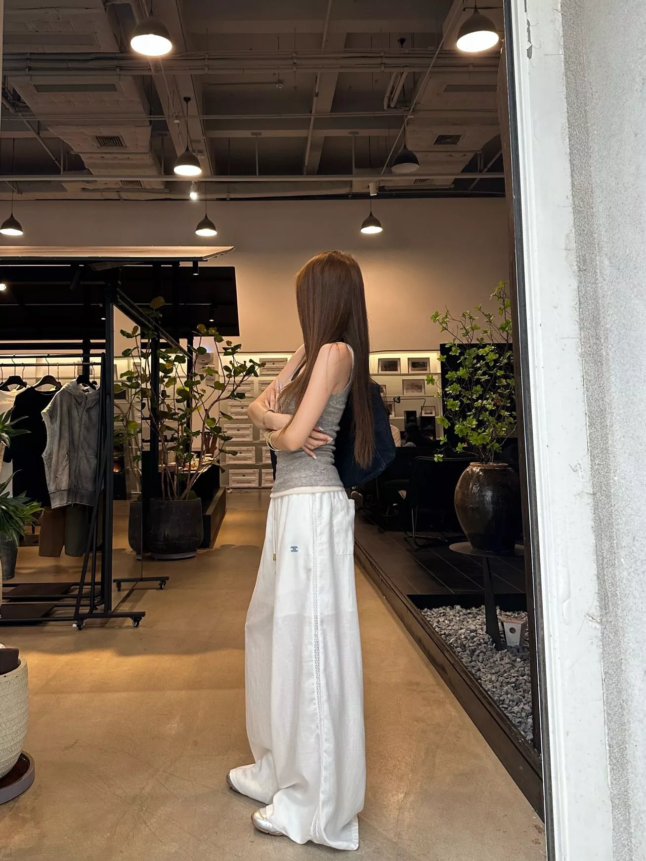 셀린느 여성 와이드 밴딩 팬츠 상세 이미지 17