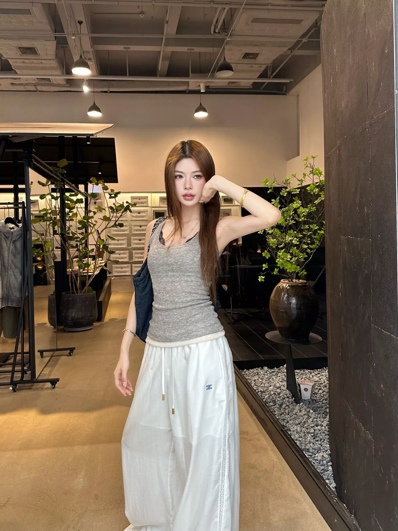 셀린느 여성 와이드 밴딩 팬츠 상세 이미지 16
