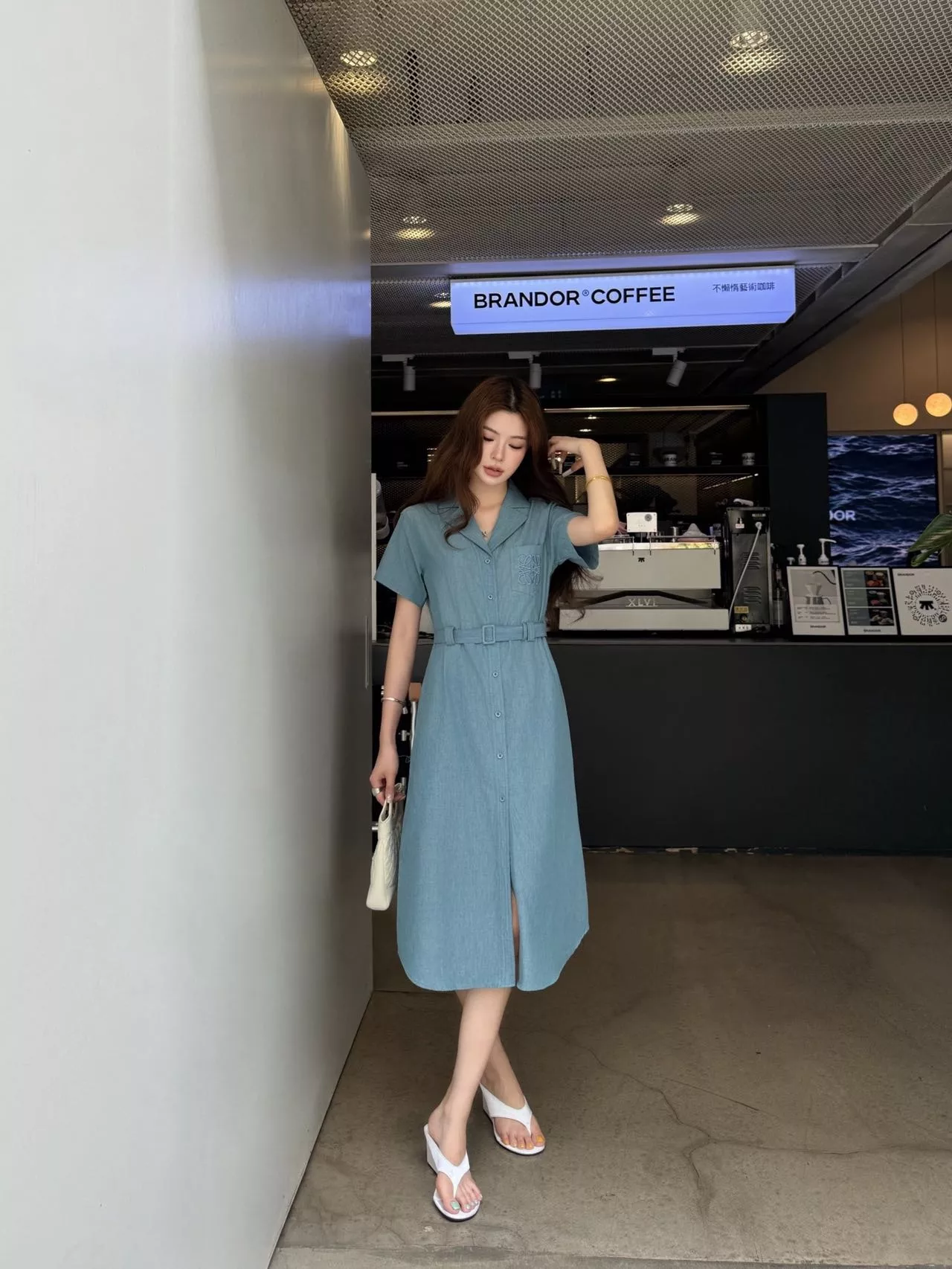 로에베 데님 셔츠 원피스 상세 이미지 15