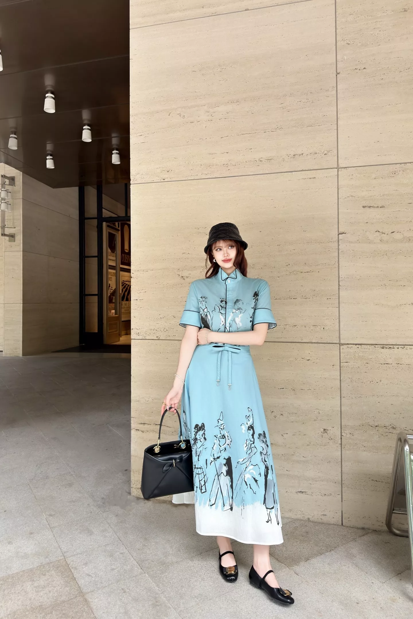 디올 블루 프린트 반소매 셔츠 상세 이미지 19