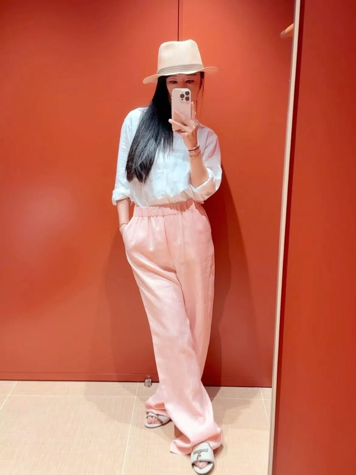 로로피아나 린넨 스트레이트 롱 팬츠 상세 이미지 17
