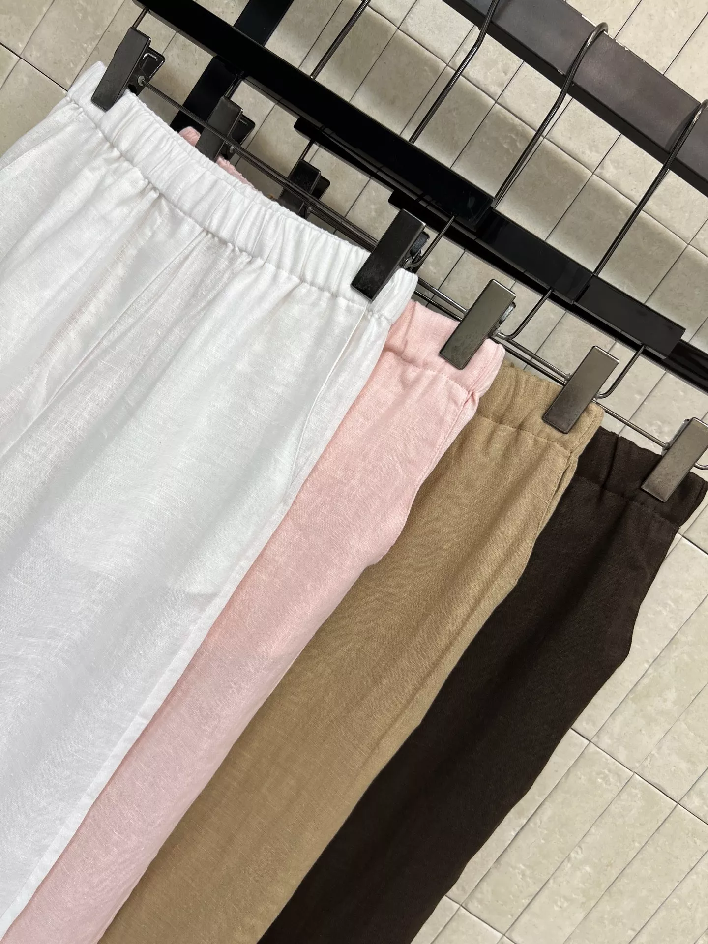 로로피아나 린넨 스트레이트 롱 팬츠 상세 이미지 2