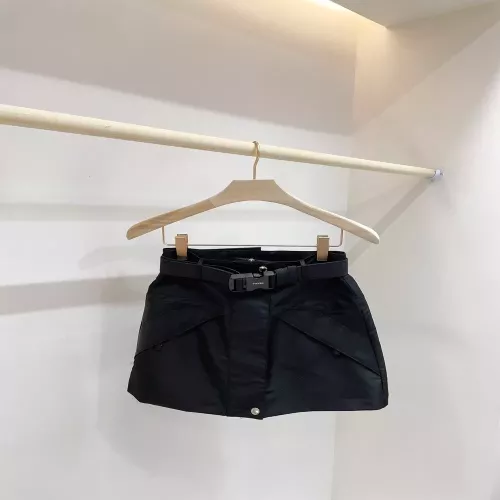 프라다 나일론 A라인 미니 스커트