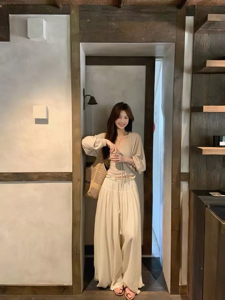 더로우 여성 롱 와이드 큐롯 팬츠 상세 이미지 80