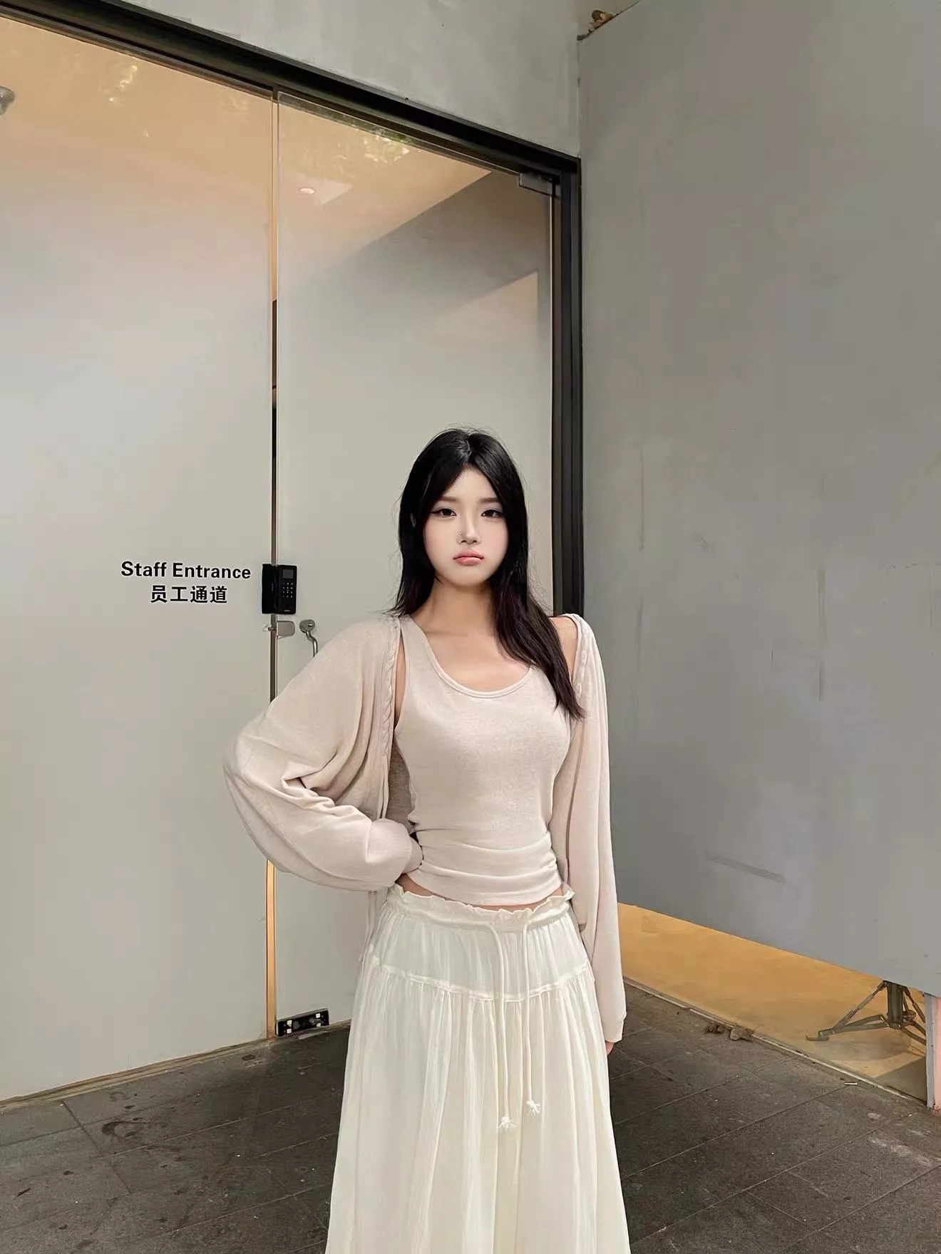 더로우 여성 롱 와이드 큐롯 팬츠 상세 이미지 46