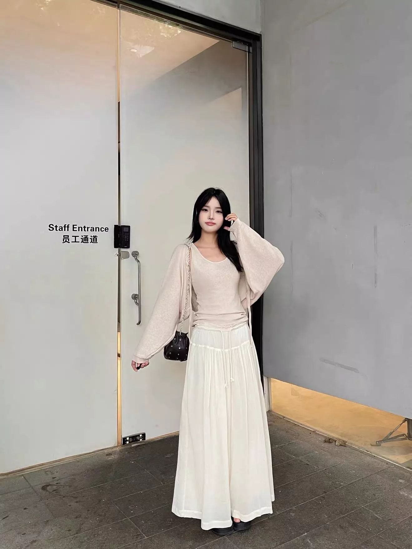 더로우 여성 롱 와이드 큐롯 팬츠 상세 이미지 47