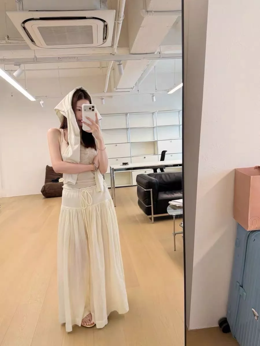 더로우 여성 롱 와이드 큐롯 팬츠 상세 이미지 20