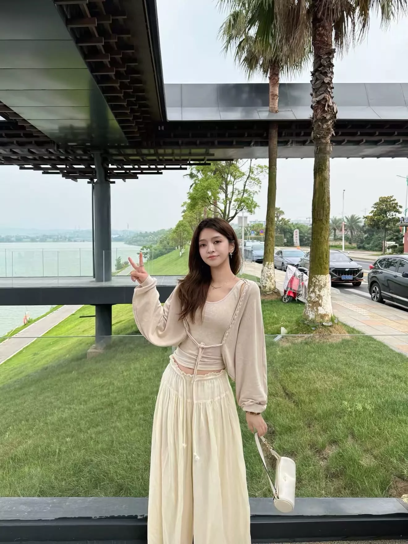 더로우 여성 롱 와이드 큐롯 팬츠 상세 이미지 83
