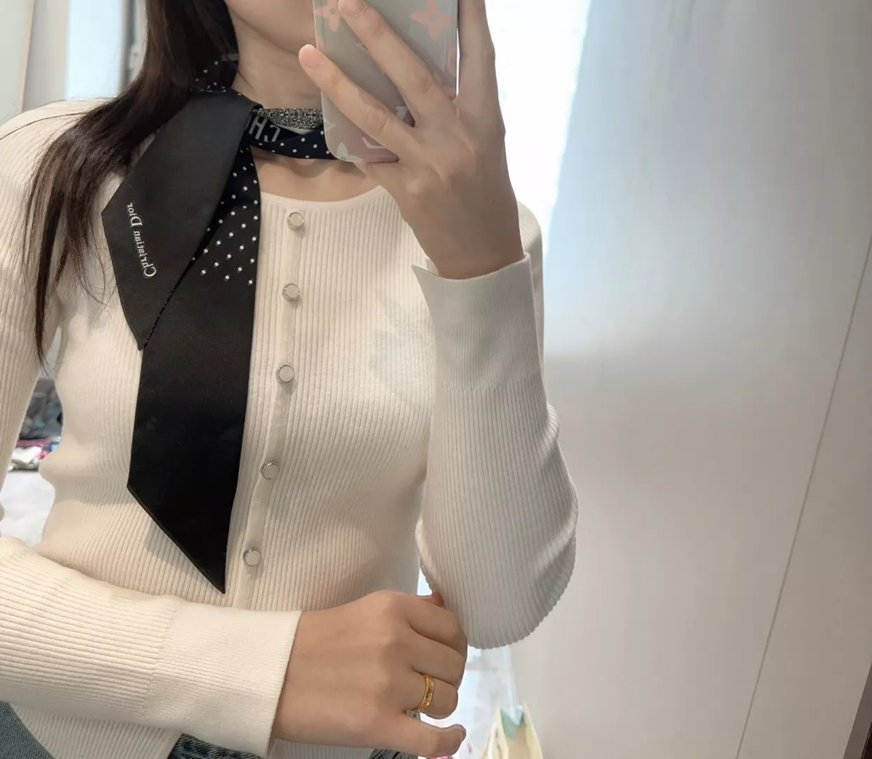 디올 실크 트윌리 스카프 상세 이미지 2