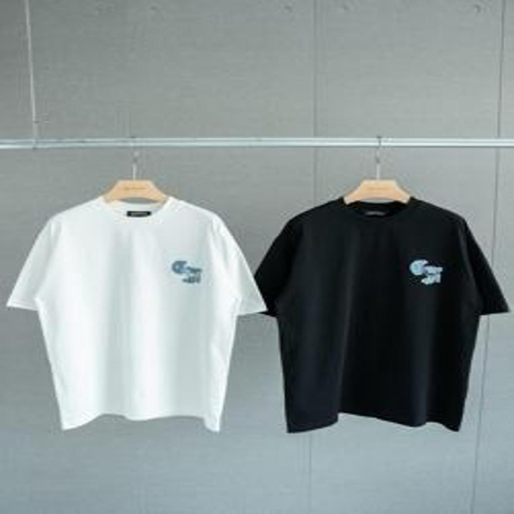 크롬하츠 25SS 데님 자수 로고 반팔 티셔츠