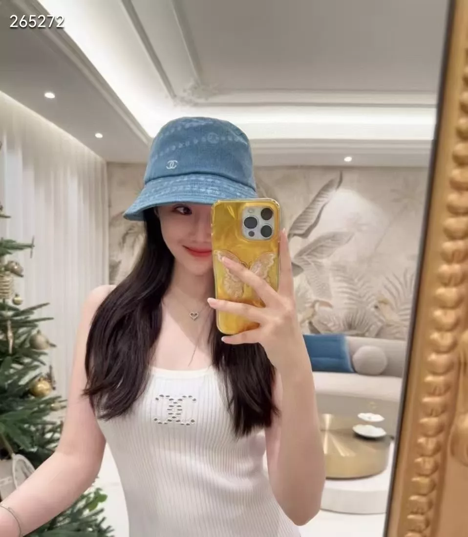 샤넬 데님 버킷햇 상세 이미지 9