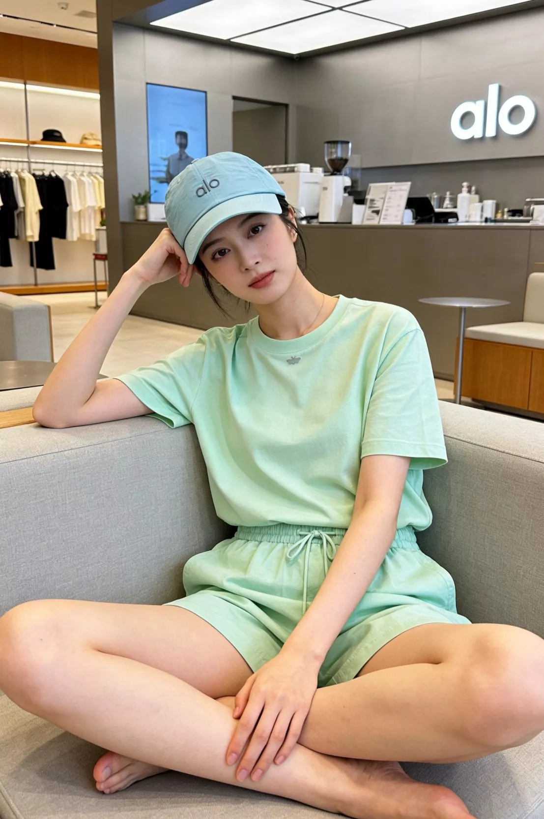 알로요가 속건 소재 베이스볼 캡 상세 이미지 5