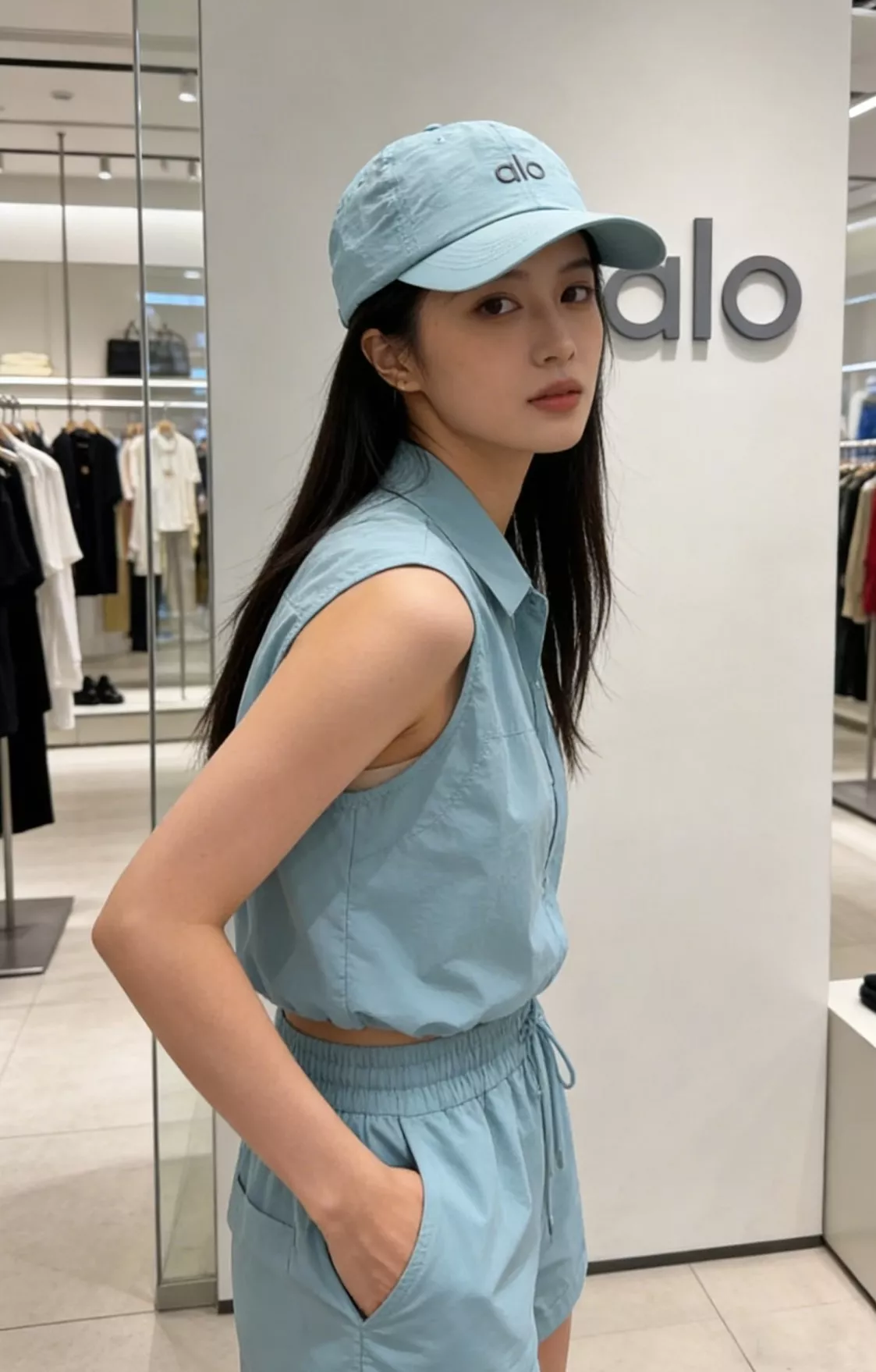 알로요가 속건 소재 베이스볼 캡 상세 이미지 3