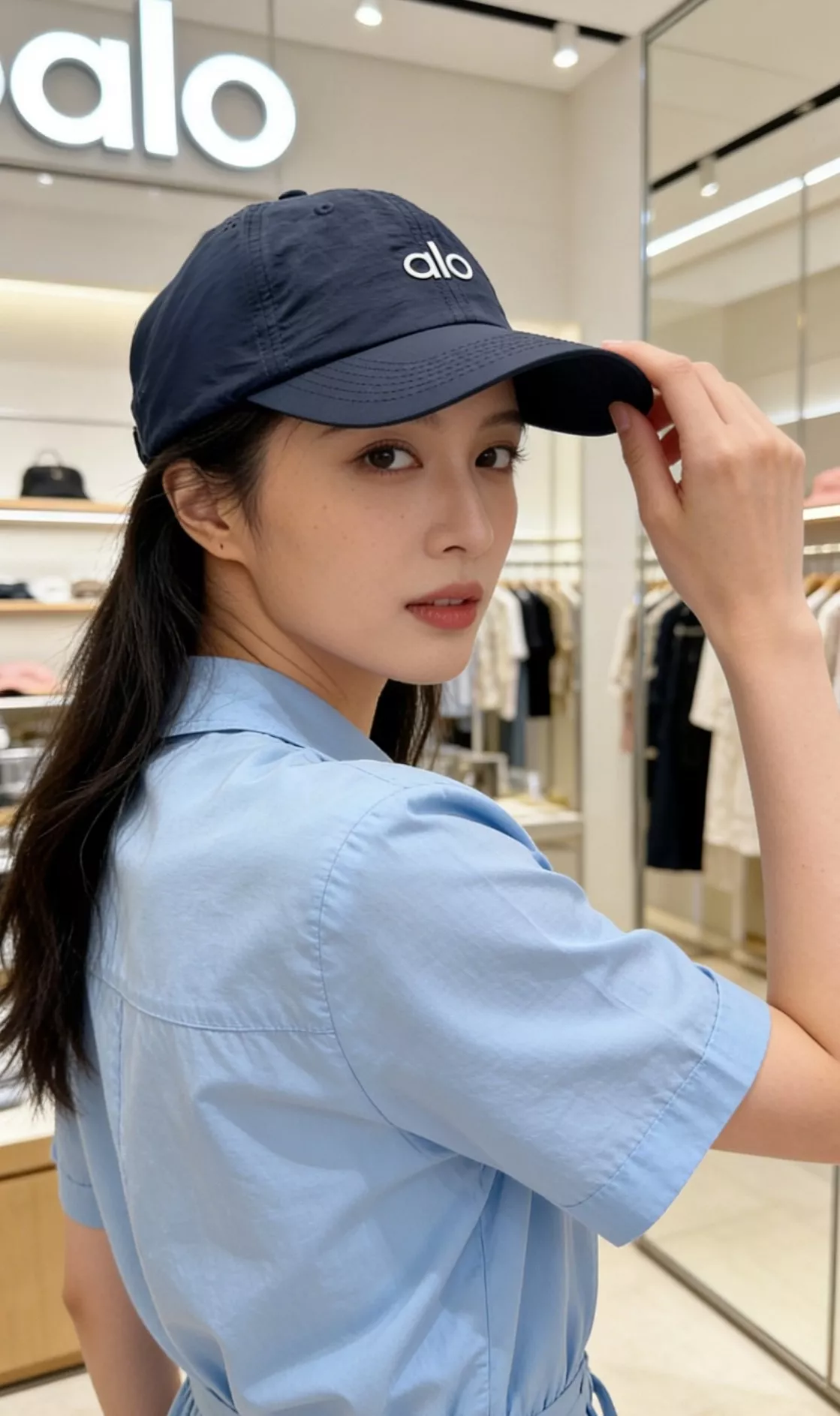 알로요가 속건 소재 베이스볼 캡 상세 이미지 6