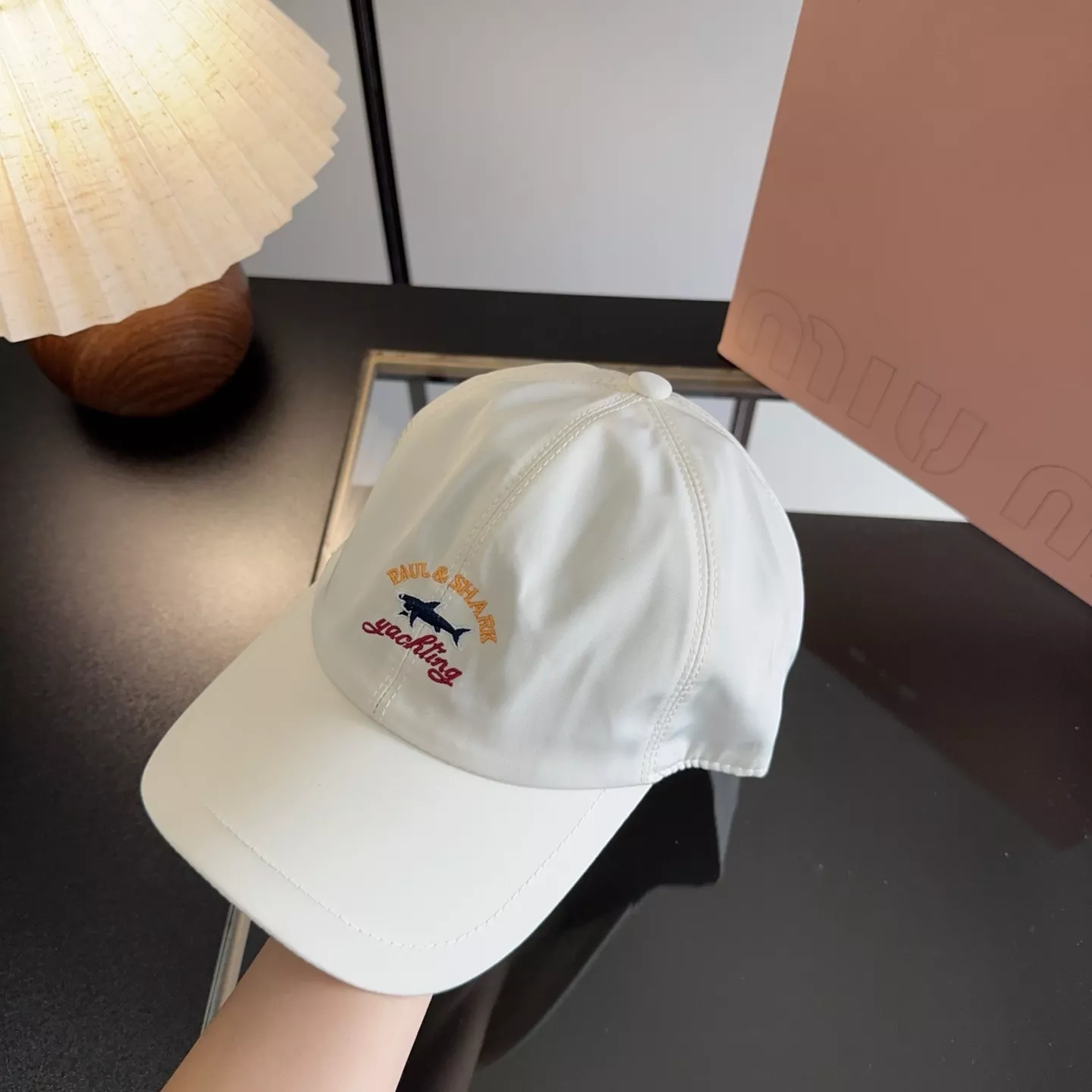 메종키츠네 샤크 자수 로고 볼캡 상세 이미지 9