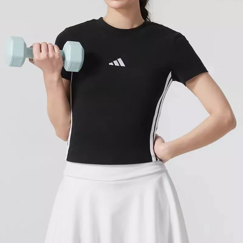아디다스 여성 크롭 반소매 티셔츠 상세 이미지 28