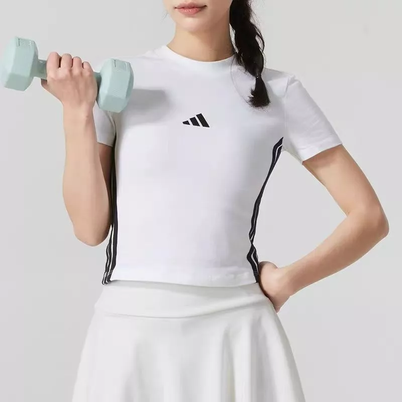 아디다스 여성 크롭 반소매 티셔츠 상세 이미지 18