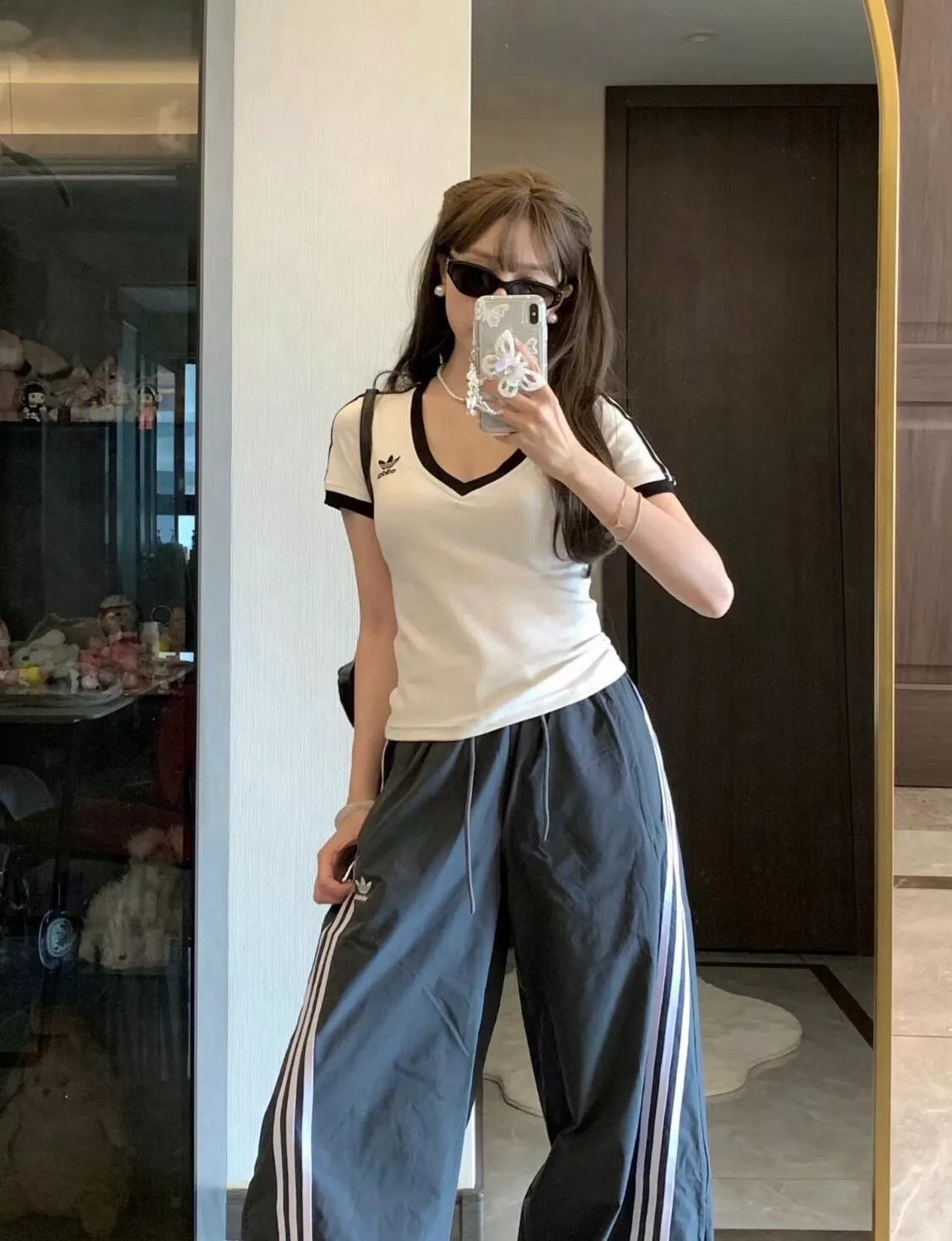 아디다스 브이넥 여성 반소매 티셔츠 상세 이미지 19